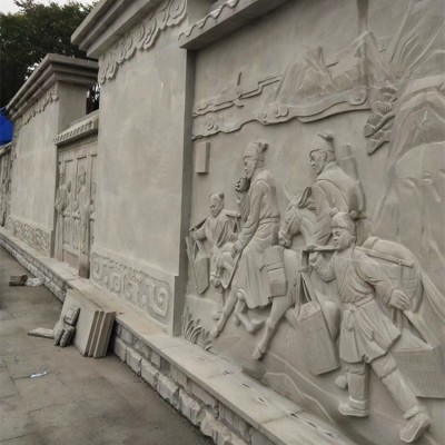 大型石材浮雕石雕雕刻石材人物雕塑古代武将历史名人浮雕厂家定制图4