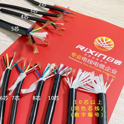 国标RVV护套线2芯3芯4芯5芯软电线电缆 设备信号线电源线图3
