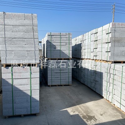 花岗岩芝麻灰路沿石芝麻白路缘石天然石材马路工程侧石倒角路牙石图2