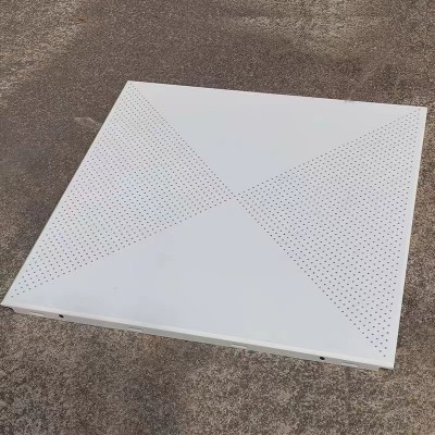 吊顶天花板300x300办公室纯色铝扣板铝天花板工程专用铝扣板图2
