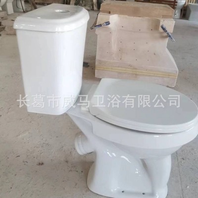 工程马桶分体式斜排后排坐便器洗手间厕所陶瓷大便器抽水马桶图2