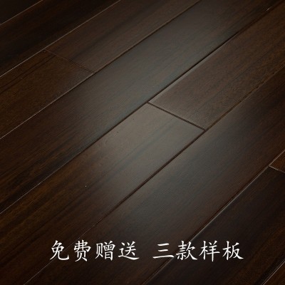 工厂直营非洲紫檀原木纯实木地板卧室环保紫檀色锁扣地暖实木地板图4
