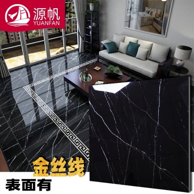 广东深色地板砖800*800防滑地面砖客厅商场金丝釉通体大理石瓷砖图3