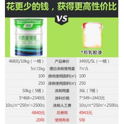 鸿音水性硅藻泥涂料内墙面家用环保硅藻乳胶漆防潮防霉防尘罩光漆图5