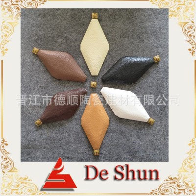 时尚背景墙专用皮纹砖 面包砖 背景砖 时尚砖 方形仿皮纹砖图4