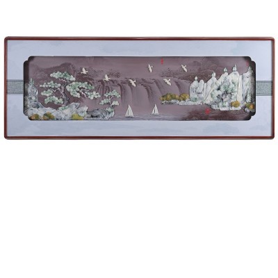 墙面新中式玉雕挂画客厅沙发背景墙装饰画立体浮雕画简约时尚大气图5
