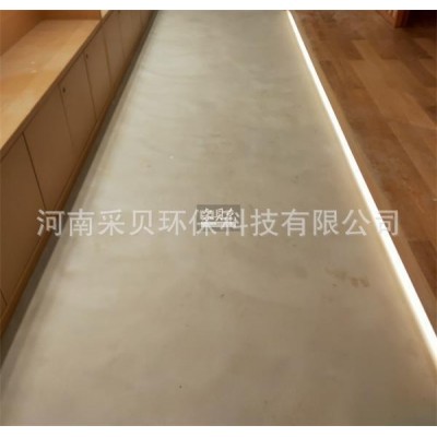 工业风墙面材料微水泥,墙地一体化材料艺术涂料微水泥批发图2