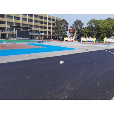 彩色沥青路面透水混凝土 环保透气耐碱高强度c25透水混泥土图4