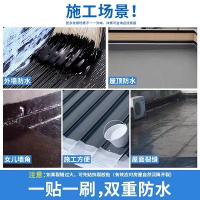 外墙屋顶楼顶补漏渗水地面沥青水性聚氨酯裂缝房屋防水涂 料批发图4