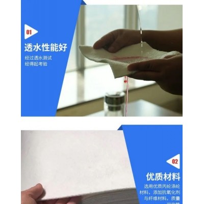名博土工工程布白色无纺布滤水渗水公路保湿毯桥梁护坡混凝土养护图3