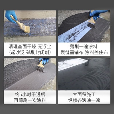 液体卷材高聚物改性沥青防水涂料室外楼顶高弹性补漏材料 SBS液体图5