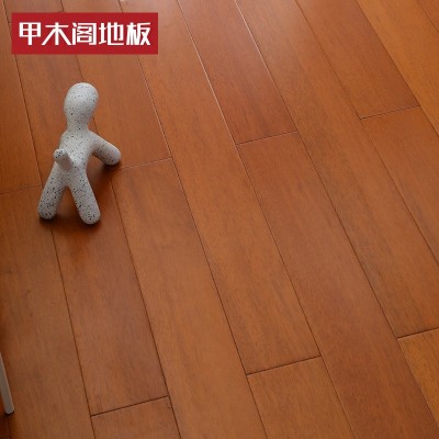 原木纯实木地板厂家直销番龙眼免龙骨锁扣地热地暖家用木地板实木图2