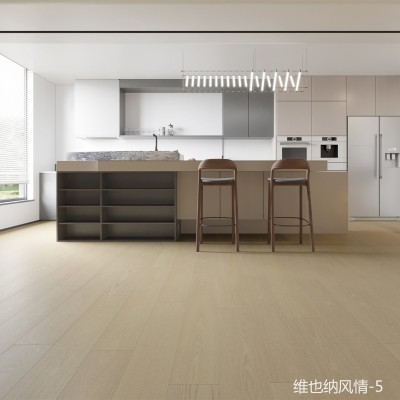 木皮面新三层实木地板家用别墅原木奶油风实木复合地板厂家批发图4