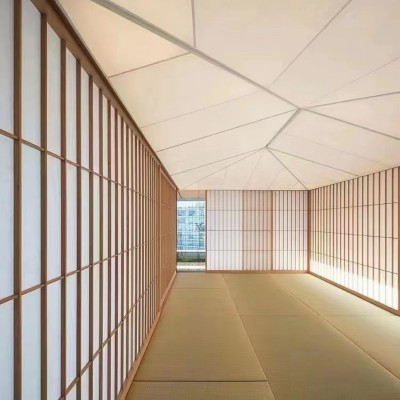 日式推拉门格子门障子纸吊轨移门隔断推拉门榻榻米门窗和室折叠门图2