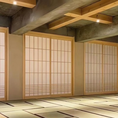日式推拉门格子门障子纸吊轨移门隔断推拉门榻榻米门窗和室折叠门图3