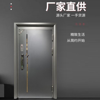 入户家用防盗门钢质门进户门入户门 简约风格 出租房图3