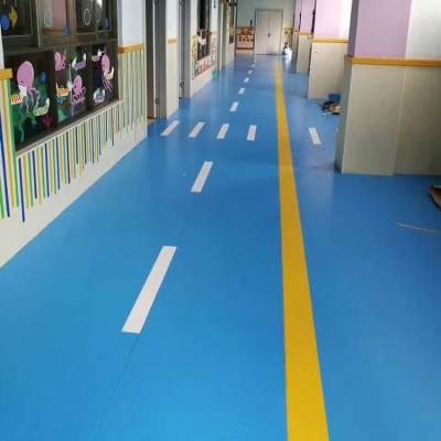幼儿园塑胶地板 加厚耐磨防火防潮复合地板 地板革图3
