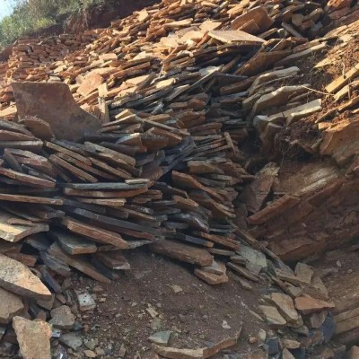 山峰虎皮石自然面电话老石板地面铺装效果1500图4