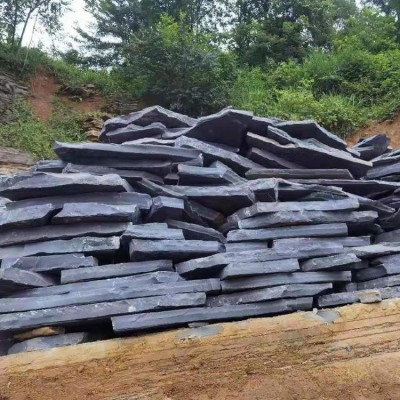 山峰虎皮石砌墙垒墙文化石天然黄色碎拼承接园林工程图3
