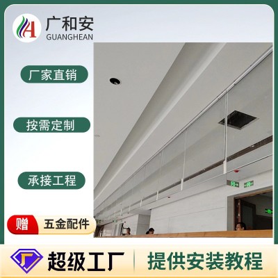加厚白色玻璃挡烟专用防火逃生商场固定式地下室双层玻璃 挡烟垂壁图3