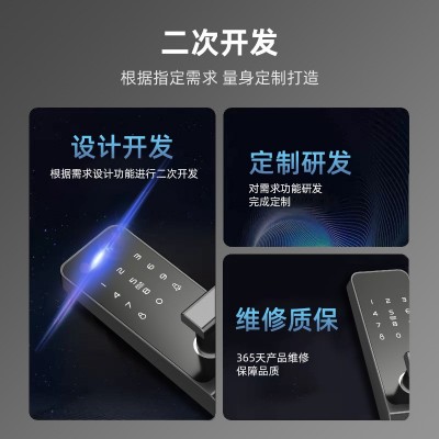 智能门锁批发防盗门电子锁出租房民宿IC通通锁APP远程公寓 密码锁图3