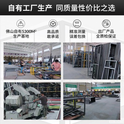 50重型铝合金推拉门重型门阳台门封窗室内阳台隔断金属移门图3
