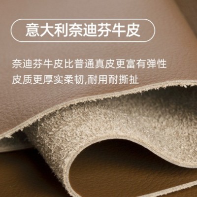 真皮沙发意式极简客厅别墅现代简约小户型皮艺沙发组合sofa梦工坊图4