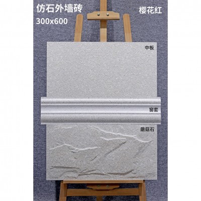 福建罗马柱配套外墙砖别墅自建房仿花岗岩瓷砖麻面文化石墙角石图2