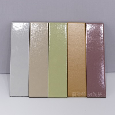 6x24彩色瓷砖 纯色长条砖 纯白灰色绿色卫生间墙砖 背景砖 外墙砖图3