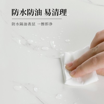 瓷砖贴纸仿大理石墙面装饰翻新遮丑卫生间防水防潮铝塑板自粘墙贴图3