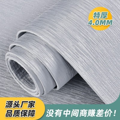 自粘墙贴仿木纹立体墙布宾馆卧室背景墙装饰加厚自粘墙咔工厂直销图2