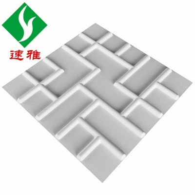 PVC立体墙板三维板 立体三维板墙贴 3D墙板 wall panels 凹凸浮雕图5