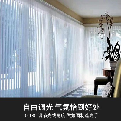 电动智能梦幻帘垂直帘竖百叶帘客厅阳台遮光手动梦幻窗帘厂家批发图4