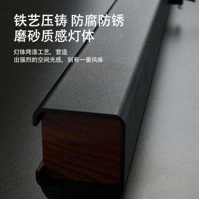 北欧创意一字长条餐桌吧台灯全光谱护眼室内饭厅灯极简氛围办公灯图2