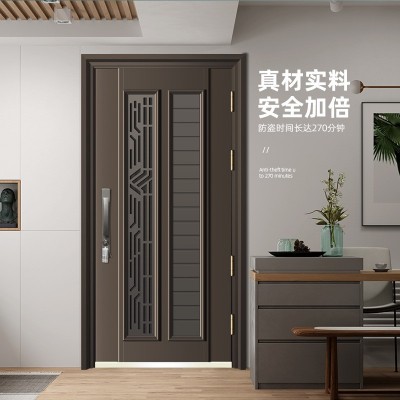 甲级防盗门耐用隔音隔热门 家用门中门推拉门现代简约金吉帝图3