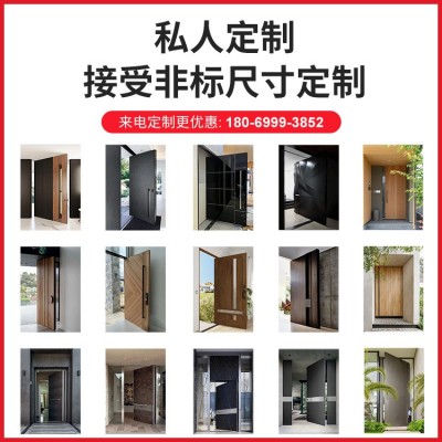 厂家直销铸铝门法式方格防盗门玻璃窗单开子母入户门家用源头工厂图2
