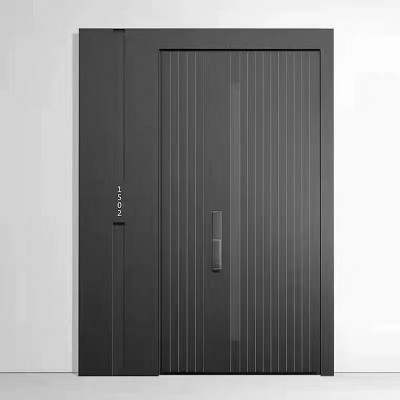别墅入户家用一门一景铸铝非标大门双开高端进户子母防盗门甲级图4