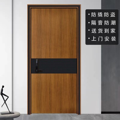 防盗门家用甲级入户门进户门子母门安全门木纹色防盗门厂家批发图2