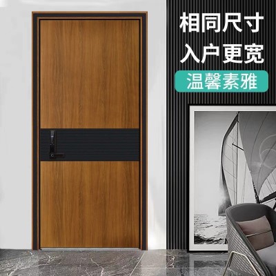 防盗门家用甲级入户门进户门子母门安全门木纹色防盗门厂家批发图4