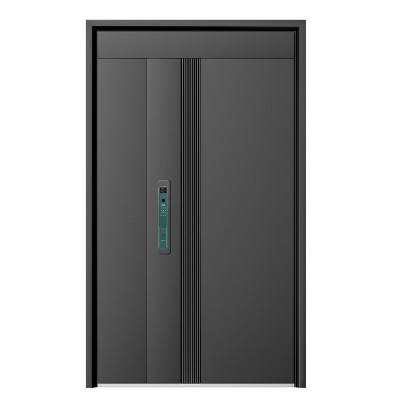 智能防盗门进户门暗合页子母门家用入户门甲级锌合金别墅安 全大门图5