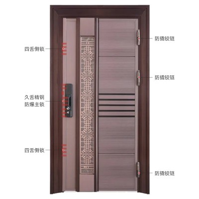 别墅自建房新款高端304不锈钢门防盗门韩式入户门智能安全门定 制图2