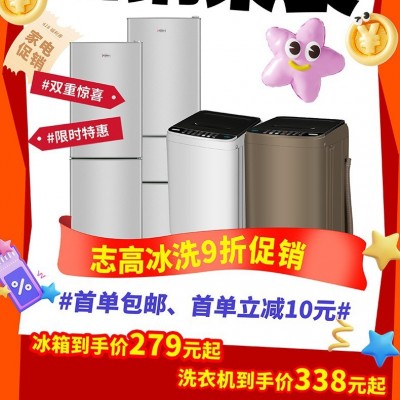 志高冰箱迷你小型冷冻冷藏双开门家用宿舍出租房用小冰箱一个起批图2