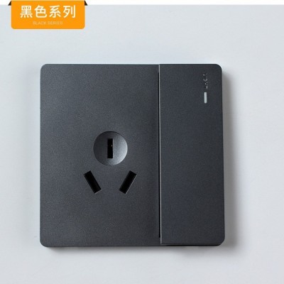 厂家定制暗装开关插座批发 空白面板单双控墙壁插座开关一开五孔图3