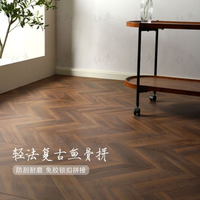 强化复合木地板防腐蚀12mm家用防水耐磨卧室大然工装商用厂家直供图2