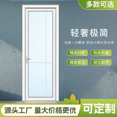 简约钢化玻璃门卫生间门洗手间平开门家用室内浴室门玻璃门批发图2