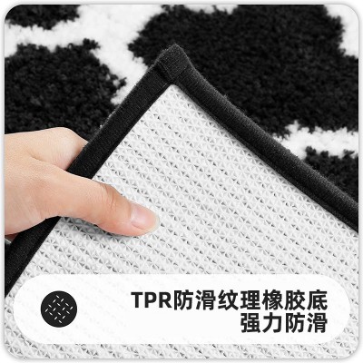 摩洛哥ins浴室防滑吸水地垫家用卫生间门口脚垫进门门垫床边地毯  1块图2