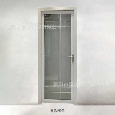 家用卫生间门钢化玻璃钛镁铝合金平开门厕所门厨房门浴室门阳台门     1套图2