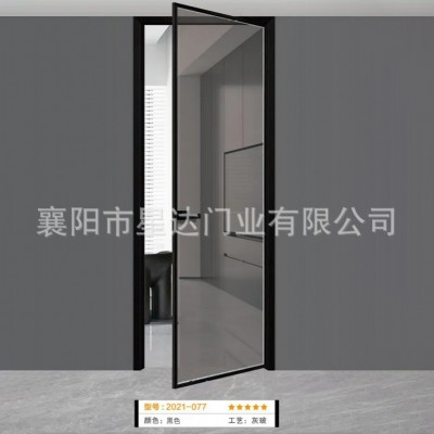 极窄长虹玻璃门家用平开门 白色卫生间门 极窄手动厨房门厂家批发    1套图3