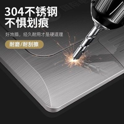 不锈钢地插座弹起式隐藏式五孔地插电源网络口地面插座地面插座  1个图5
