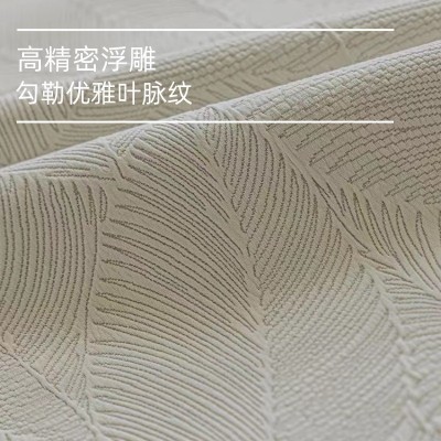 窗帘遮光新款高精密浮雕印花卧室客厅轻奢新中式金枝玉叶肌理  1米图4